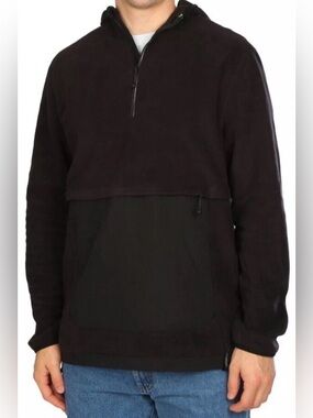 Motion Black 100% Polyester Quarter-Zip Pullover
